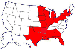 States I've cycled in
