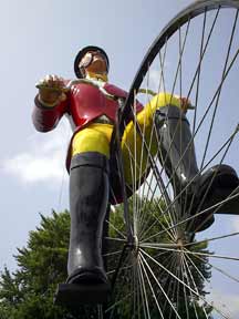 Largest cyclist - Sparta, Wisconsin